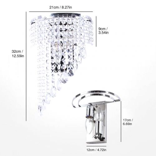 Kinkiet kryształowy KK10